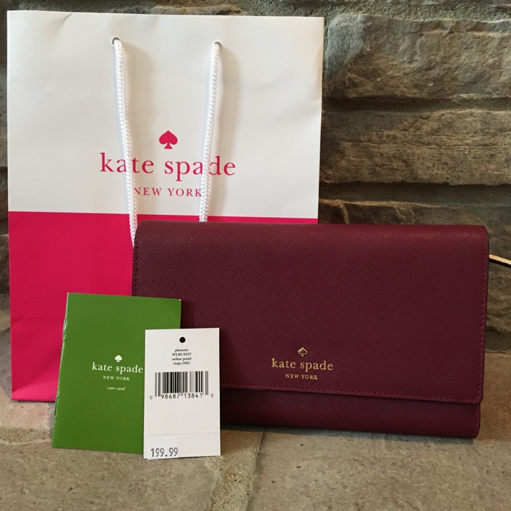 NWT Kate Spade Mikas Pond Phoenix Wallet/Clutch